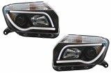 Faruri LED Light Bar Dacia Duster I (2009-2014) TUBE LIGHT Negru Performance AutoTuning, KITT Lightning