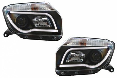 Faruri LED Light Bar Dacia Duster I (2009-2014) TUBE LIGHT Negru Performance AutoTuning foto