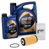 Pachet Revizie Ulei Motor Elf Evolution Full Tech FE 5W-30 5L + 1L + Filtru Ulei Oe Renault Master 3 2010&rarr; 152093920R