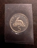 Moneda Jamaica - 5 Cents 1974 - Proof