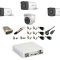 Sistem supraveghere video profesional Hikvision 4 camere 5MP 3 exterior Turbo HD IR 40M 1 interior IR 20m DVR TurboHD 4 canale cu full accesorii Safet