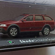 Macheta Skoda Octavia 2 Scout (rosu)- Abrex 1/43 Break Combi