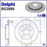 Disc frana Ford C-Max, Focus C-Max, Focus II; Mazda 3 Motor 1.4, 1.6, 1.6, 1.6, 1.6 LPG, 1.6 MZ-CD, 1.6 MZ-CD, 1.6 MZR, 1.6 MZR, 1.6 MZR CD,