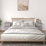 Gossi noptiere, 2 buc., gri beton, 40x35x70 cm