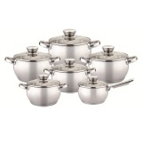 Set oale inox Bohmann, 12 piese, capace sticla incluse