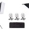 Kit de 3 softboxuri cu macara, soclu de 4 becuri, 3 trepiezi reglabili 200 cm, fara becuri, geanta de transport inclusa