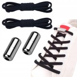 Cumpara ieftin Set 2 sireturi reglabile cu 2 prinderi metalice la capete - Negru