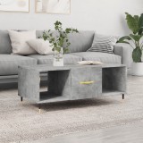 vidaXL Măsuță de cafea, gri beton, 102x50x40 cm, lemn prelucrat 829280