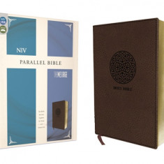 NIV, the Message, Parallel Bible, Leathersoft, Brown: Two Bible Versions Together for Study and Comparison