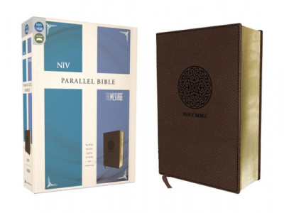 NIV, the Message, Parallel Bible, Leathersoft, Brown: Two Bible Versions Together for Study and Comparison foto