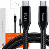 Mcdodo Usb-C Cablu De &Icirc;ncărcare Rapidă Pentru Macbook Usb Tip C 10Gbps 100W 4K 1M