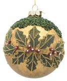 Set 8 globuri brad Craciun sticla multicolora Mistletoe &Oslash; 10 cm