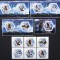 R.DU TCHAD-LILIECI-SET 6 V.+4 S/Sh.NEOBLITERATE-DANTELATE-MNH** - EP 088