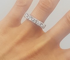 Superb inel vintage din argint si zirconii model deosebit