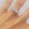 Superb inel vintage din argint si zirconii model deosebit