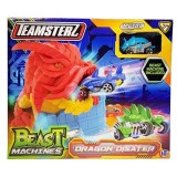 Set de joaca cu masinuta, Teamsterz Beast Machines Dragon Disater