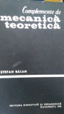 Complemente de mecanica teoretica S.Balan 1975