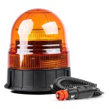 Lampa de avertizare flash tip girofar 39 LED cu magnet, R65 R10, 12/24V, cablu 4 m, mufa bricheta, IP56, AMiO W02m pentru vehicule speciale si