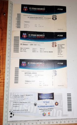 LOT 4 BILET MECI FOTBAL STEAUA - U CLUJ foto