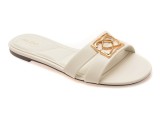 Papuci ALDO albi, SUNRAY 121, din piele ecologica