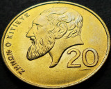 Cumpara ieftin Moneda exotica 20 CENTI - CIPRU, anul 1991 * cod 5013, Europa