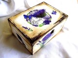 Cutie lemn decorata ,cufar cu lavanda 33297