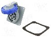 Conector alimentare AC, IEC 60309, IP69K, 16A, 250V AC, 4 pini, AMPHENOL - 2CMA167016R1000