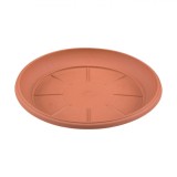 Farfurie Ghiveci Flori, Plastic, Teracota, Diametru 37cm, &Icirc;nălțime 4.5cm, Oem
