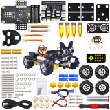 Cumpara ieftin Kit masina 4WD robot Mecanum cu Micro:bit, KS4031