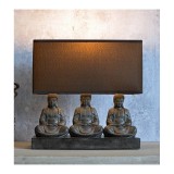 Lampa de masa cu trei Budha CW063, Veioze