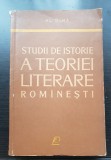 Studii de istorie a teoriei literare rom&acirc;nești - Al. Dima