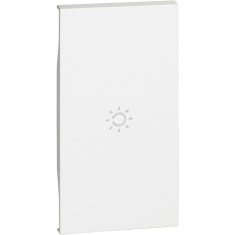Tasta intrerupator simbol lumina 2M Living Now Bticino alb KW01M2A