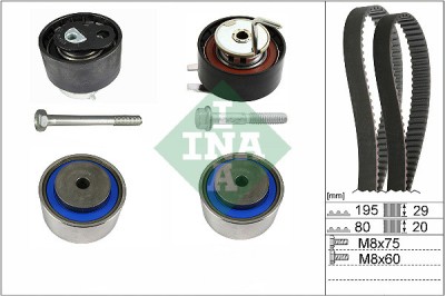 INA 530 0766 10 Set curea de distributie foto