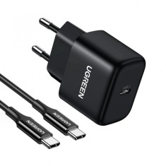 Incarcator Retea Cu Cablu USB-C UGREEN CD250, 25W, 3A, 1 x USB-C, Negru