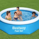 Bestway Piscină gonflabilă Fast Set, 244x66 cm, rotundă, 57265