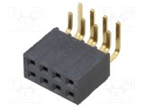 Conector şiruri pini mamă PIN 8 2,54mm aurit THT SAMTEC