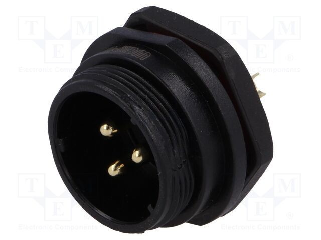 Soclu SP21 tată PIN 3 IP68 30A 500V 4mm2 WEIPU