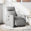 VidaXL Fotoliu electric de masaj rabatabil, gri deschis, microfibră 3206690