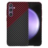 Husa pentru Samsung Galaxy S23 FE S711, Techsuit, Carbonite FiberShell, Neagra Rosie