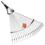 Grebla pentru frunze, Gardena Combisystem 03103-20, cu latime reglabila, otel, fara coada, 22 dinti