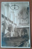 Carte postala, necirculata, interior Biserica Neagra, Brasov, perioada interbelica