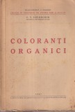 Carte C. V. Gheorghiu - Coloranti organici (1947), brosata, 588 pagini, 16x24 cm, romana