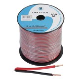 Cablu difuzor cca 2x0.50mm rosu/negru 100m, Cabletech