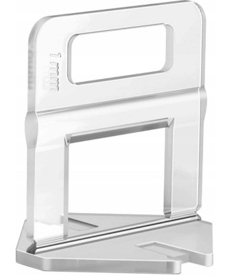 Set 100 clipsuri pentru nivelare placi ceramice, 1 mm, plastic, transparent foto