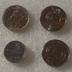 FILIPINE 25 centavos 1964 10 Sentimo 1985 1 Piso 2011 normal + comemorativ UNC