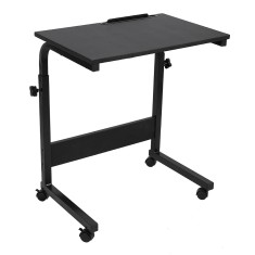 Birou PC cu roti din metal negru Westa 60x40x90 cm