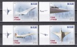 Sao Tome si Principe 2020 - Avioane Concorde, Serie cu Tapsuri cu perforații doar pe 2 laturi, MNH