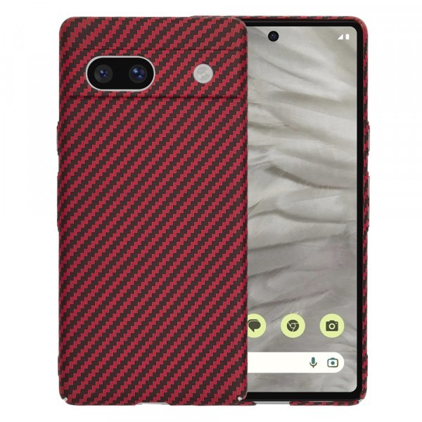 Husa pentru Google Pixel 7a, Techsuit, Carbonite FiberShell, Rosie