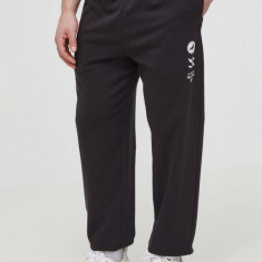 Puma pantaloni de trening din bumbac X STAPLE culoarea negru, cu imprimeu, 625885