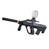 Mitraliera de jucarie electrica flippy cu bile de hidrogen de gel, gun bluster, tragere in rafala, varsta peste 6 ani, ochelari de protectie, 5000 de